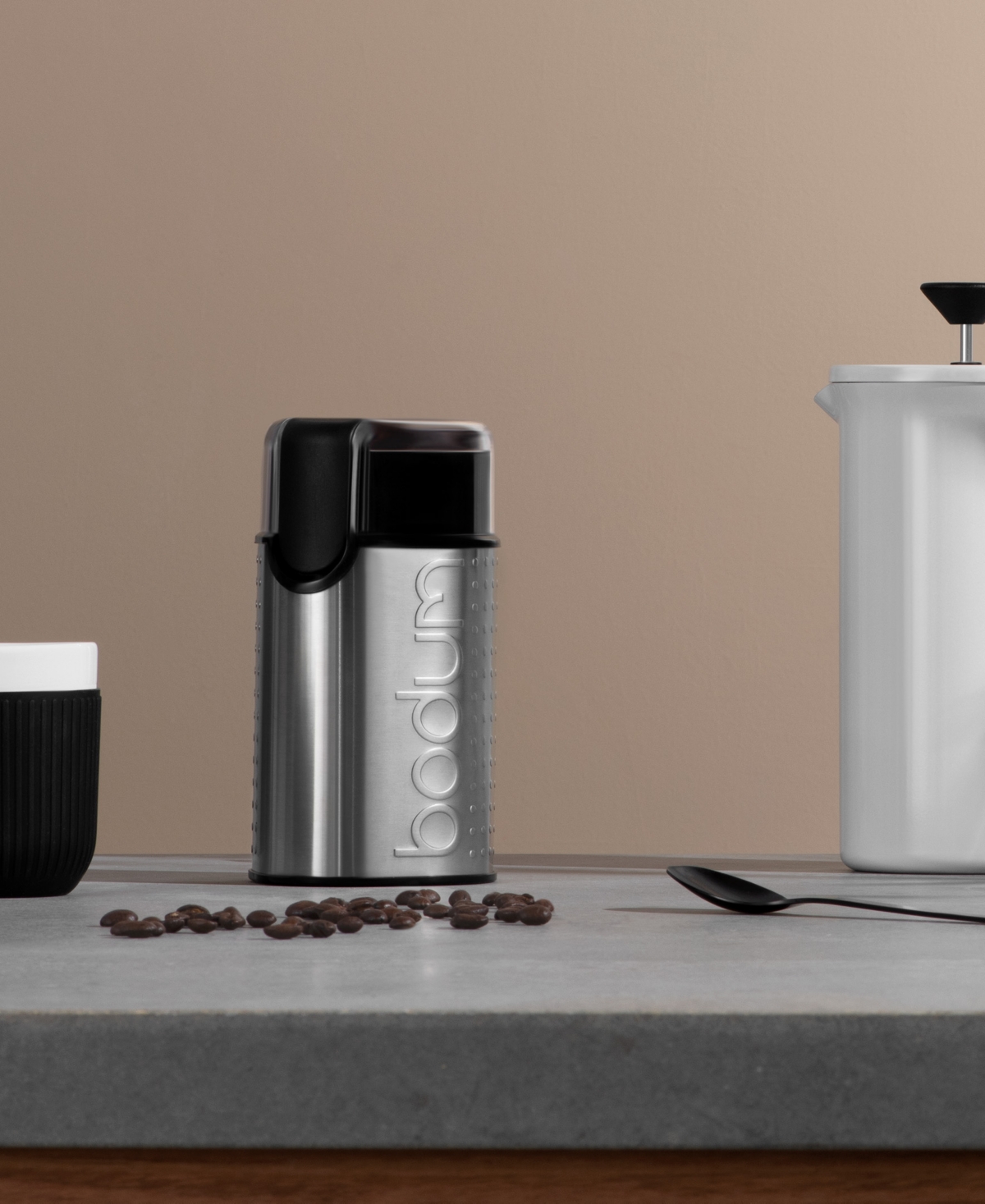 Bodum Bistro Electric Stainless Steel Blade Coffee Grinder In Chrome