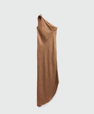MANGO - Mango Women's Long Asymmetrical Cape Dress