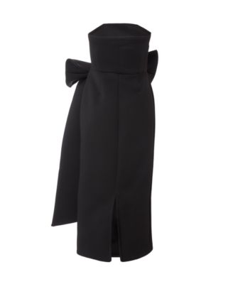 Women's Strapless Bow Detail Maxi Dress