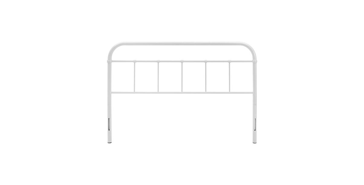 Slickblue Vintage Metal Headboard with Round Corners