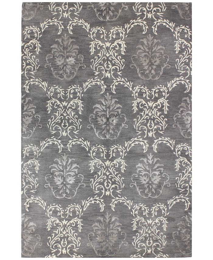 Macy's Fine Rug Gallery Orleans Dumaine Grey 7'9" x 9'9" Area Rug Macy's