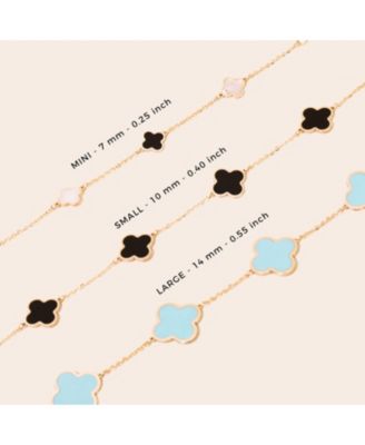 Mini Coral Clover Bracelet 14K Gold