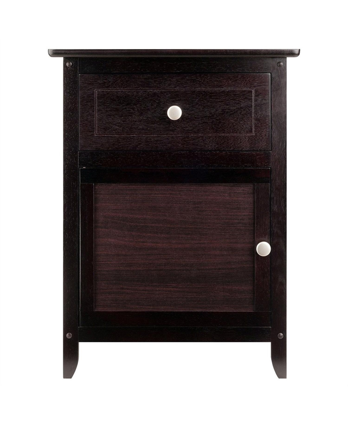 Slickblue Wood End Table Nightstand Accent Table for Living Room or Bedroom Decor