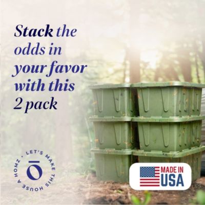 Durabilt 27 Gallon 2 Pack Heavy Duty Storage Tote with Lid