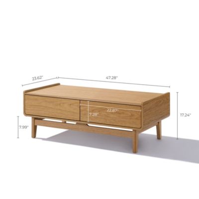 Standard Engineered Wood Summer Oak Storage Coffee Table