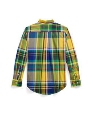Big Boys Gingham Cotton Poplin Shirt