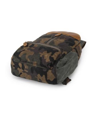 Mountain Leaf Utility Bee-Wax Canvas Backpack