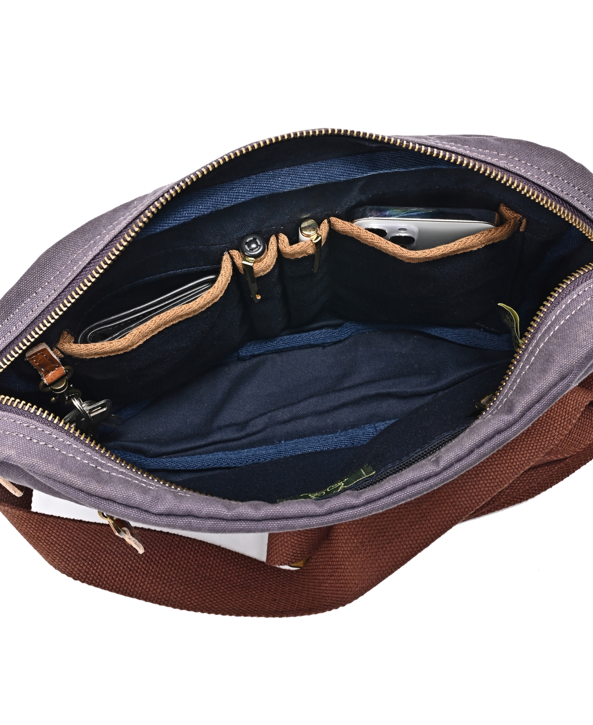 Tsd Brand Trail Breeze Canvas Mail Bag In Dark Gray