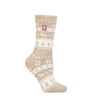 Lite Jade Holiday Outdoor Deer Crew Socks
