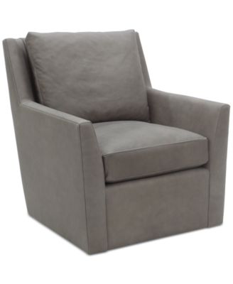CLOSEOUT! Merten Fabric Swivel Chair, Exclusively at Macy's