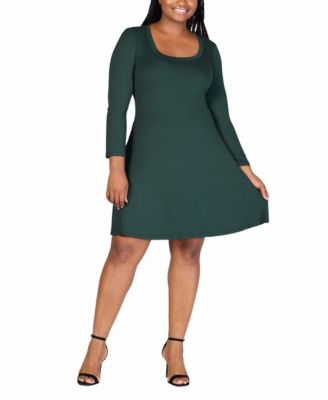 Plus Size Flared Dress
