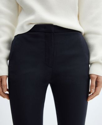 Women's Cropped Slim Fit Pants