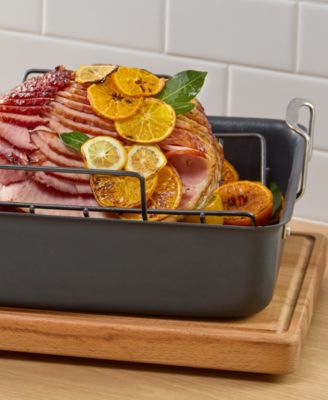 Hard-Anodized Nonstick 16-Inch Roasting Pan with Rack