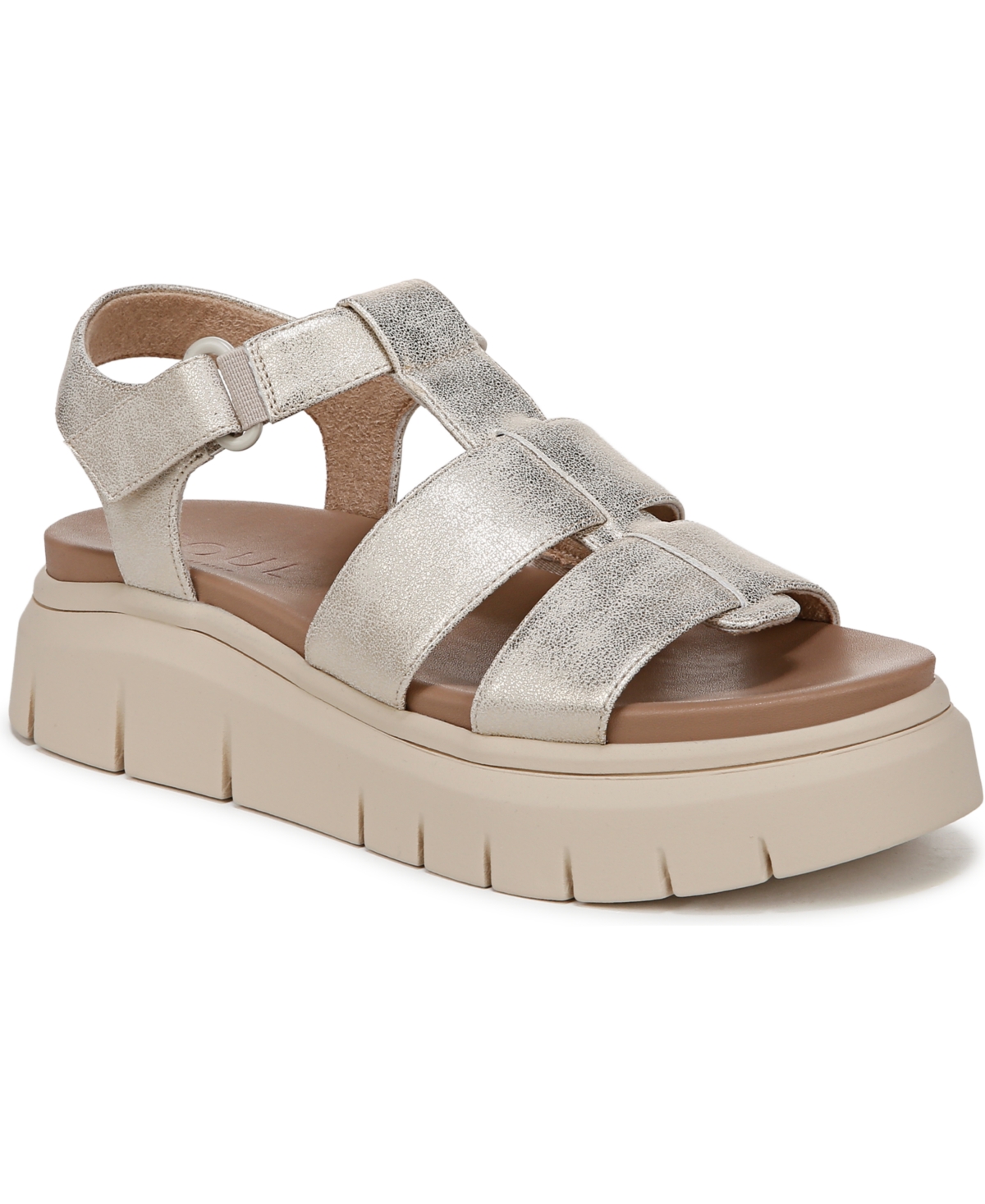 SOUL NATURALIZER WOMEN'S PIPPA LUG SOLE FISHERMAN PLATFORM SANDALS 