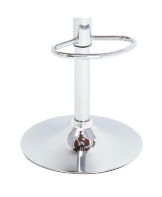 Bar Stool Black Faux Leather