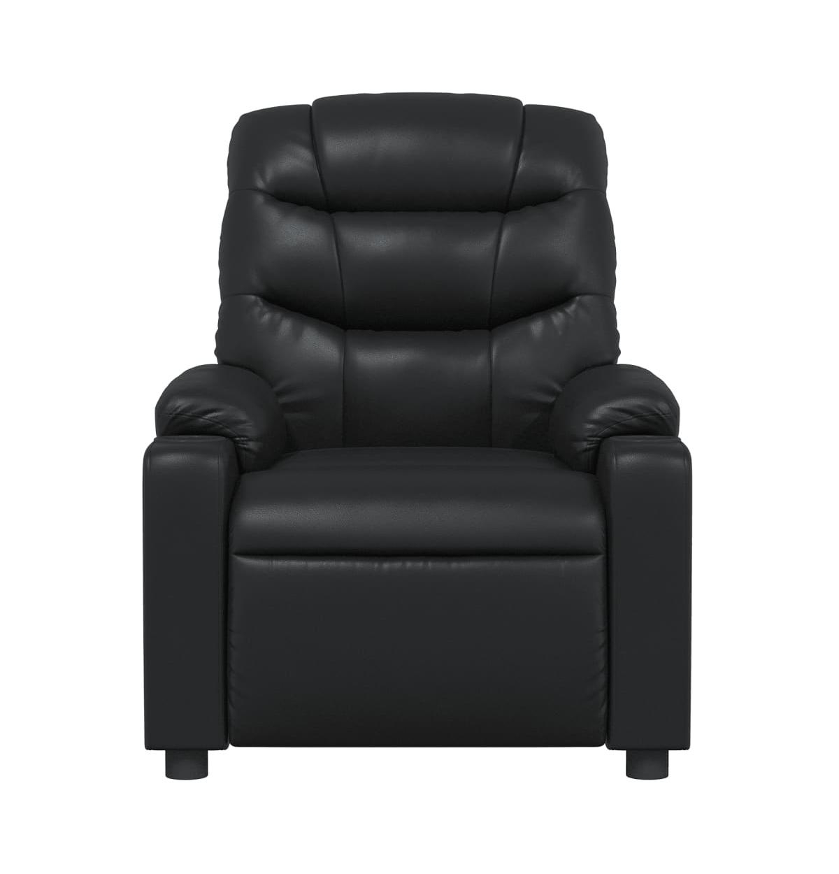 vidaXL Massage Recliner ChairFaux Leather - Black