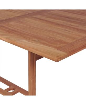 Patio Table 70.9"x35.4"x29.5" Solid Teak Wood