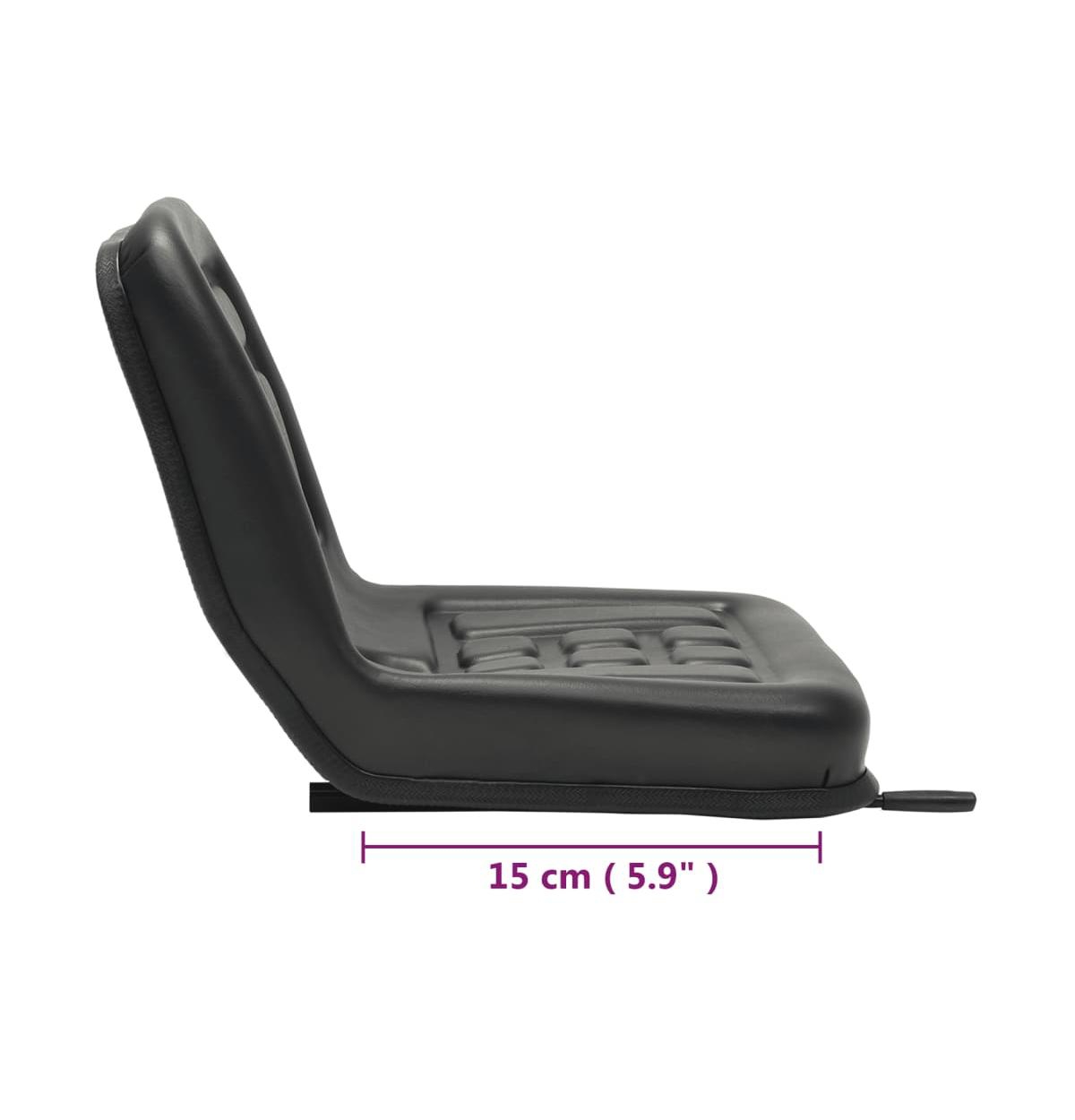vidaXL Universal Tractor Seat- Black