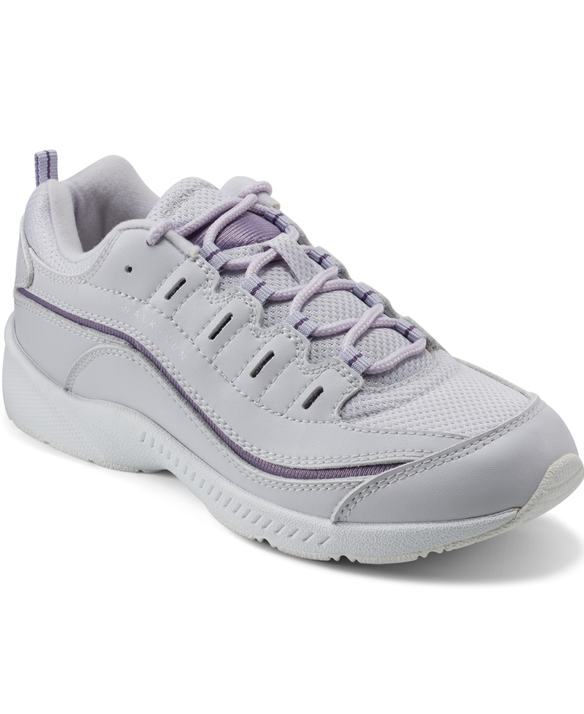 Easy Spirit Romy 28 Womens Leather Lifestyle Running & Training Shoes In Light Lilac Leather