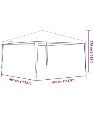 Professional Party Tent 13.1'x13.1' Anthracite 0.3 oz/ft²