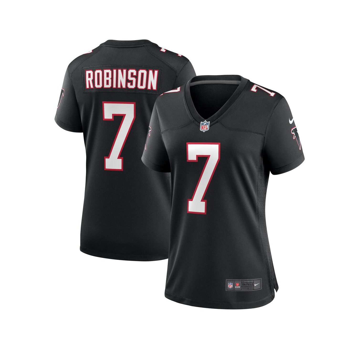 Women's Bijan Robinson Black Atlanta Falcons Alternate Game Jersey