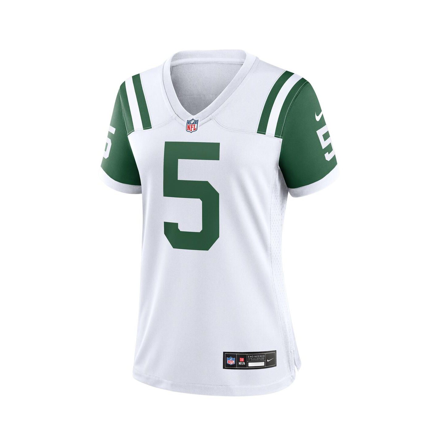 Женский топ Nike Garrett Wilson White New York Jets Classic Alternate Game Jersey — фото 3