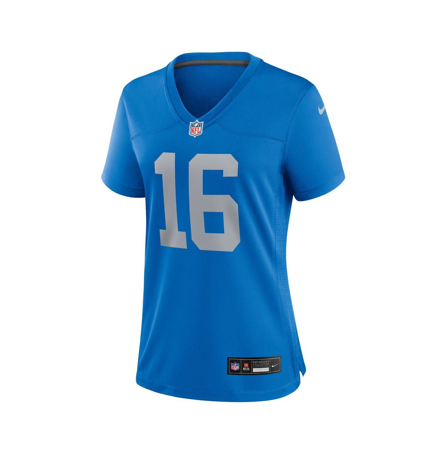 Женский топ Nike Jared Goff Blue Detroit Lions Alternate Game Jersey — фото 3