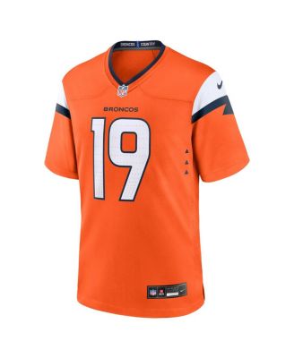Men's Marvin Mims Jr Orange Denver Broncos Team Game Jersey