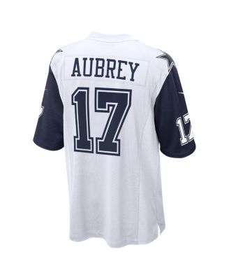 Men's Brandon Aubrey White Dallas Cowboys Game Jersey