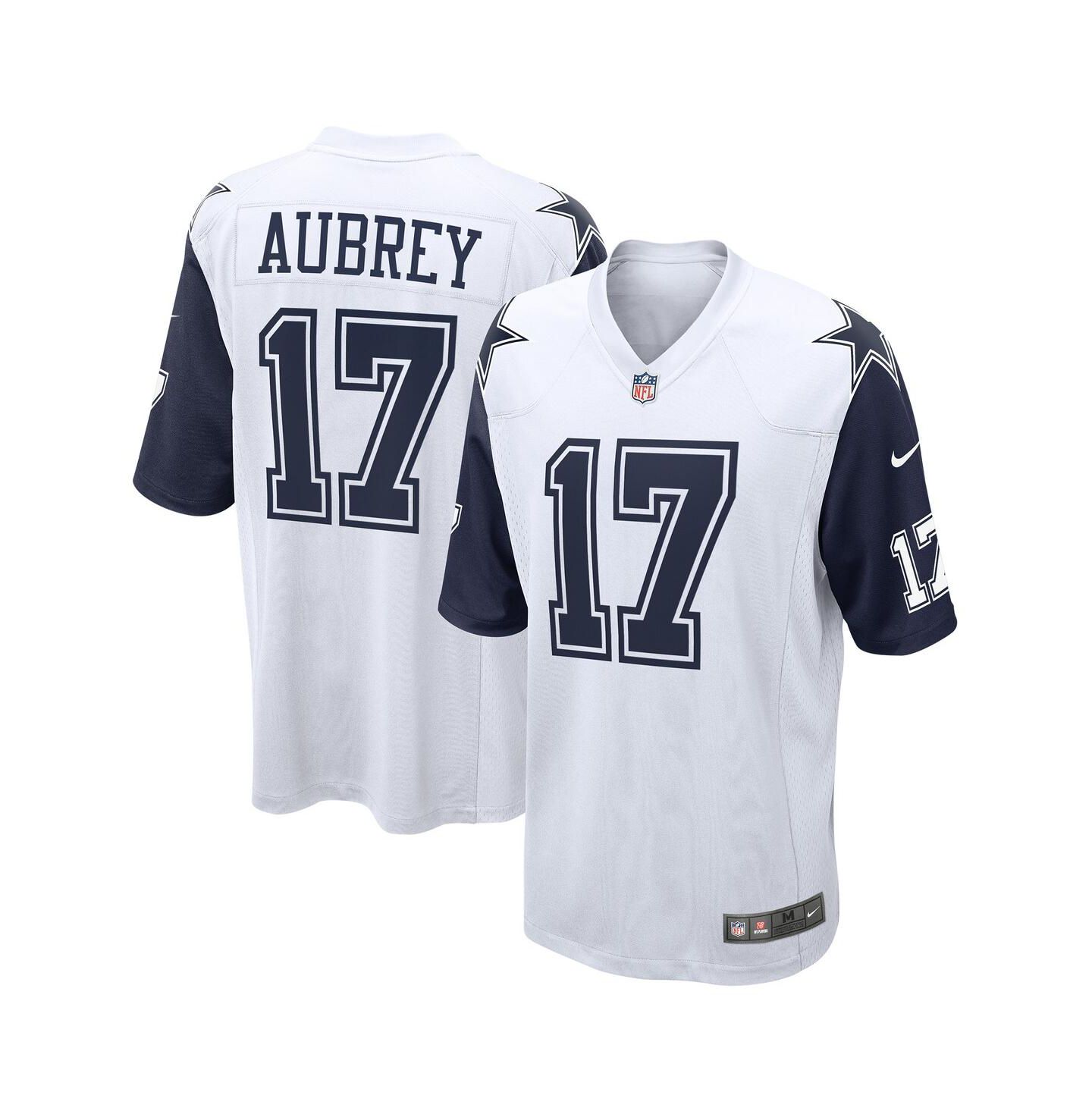 Мужской топ Nike Brandon Aubrey White Dallas Cowboys Alternate Game Jersey — фото 1