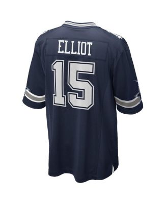 Men's Ezekiel Elliott Navy Dallas Cowboys Team Game Jersey