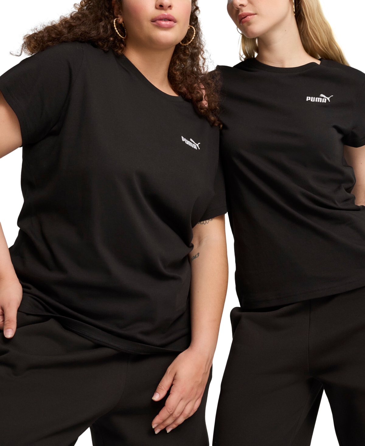 Puma Women's Essential No 1 Logo T-shirt In  Black