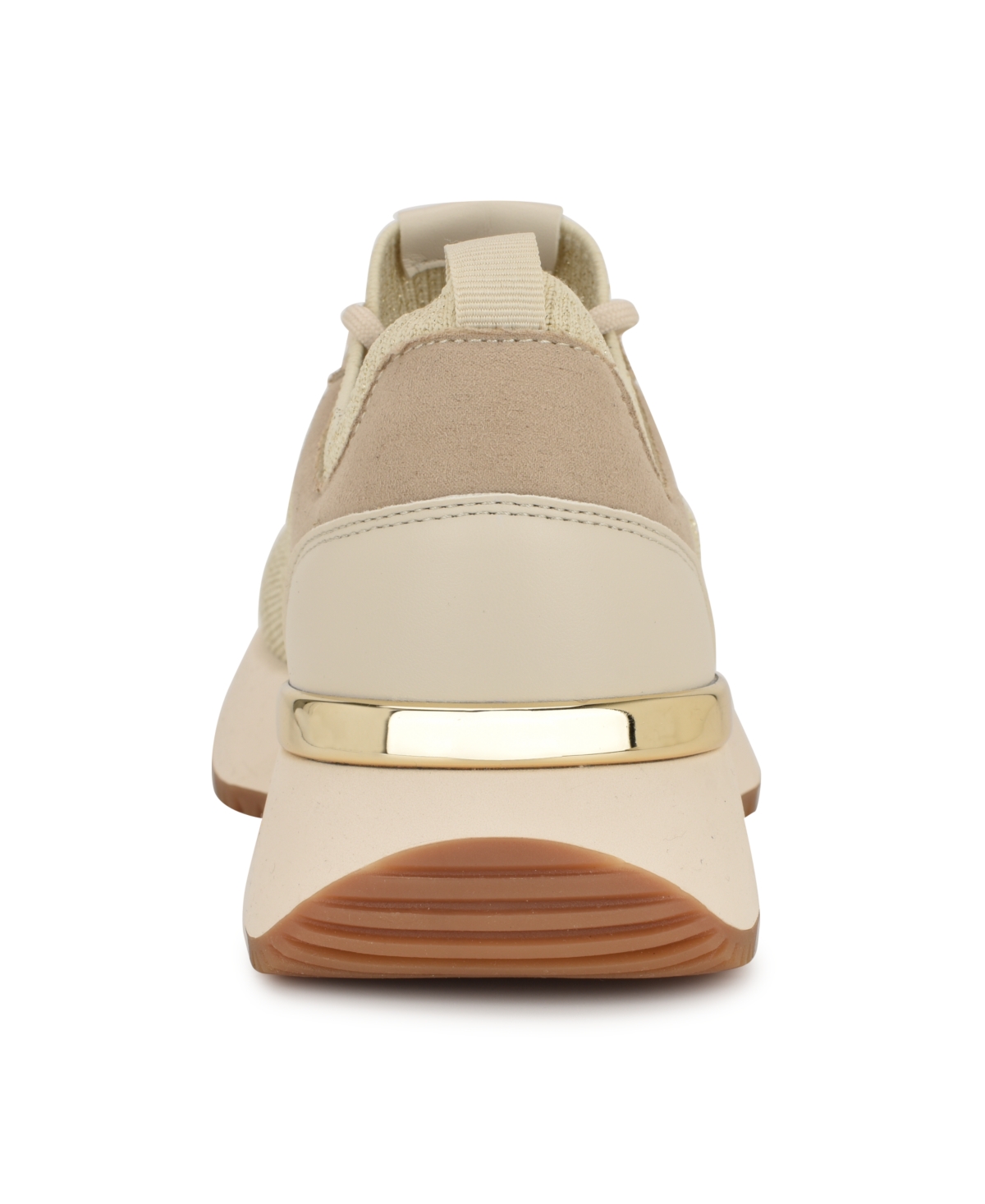 Nine West Women's Freska Casual Round Toe Sneakers In Light Natural