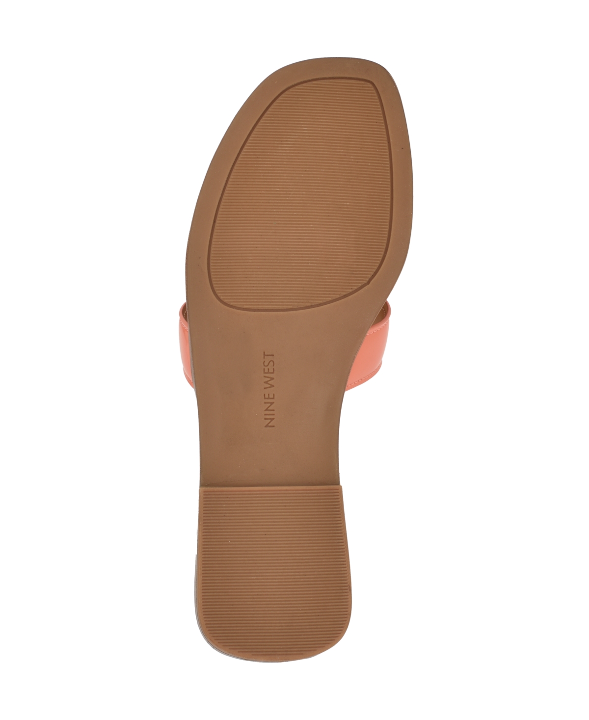 Shop Nine West Women's Glorie Casual Flat Sandals In Orange Patent