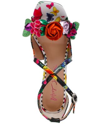 Women's Mikah Floral Stiletto Dress Sandals