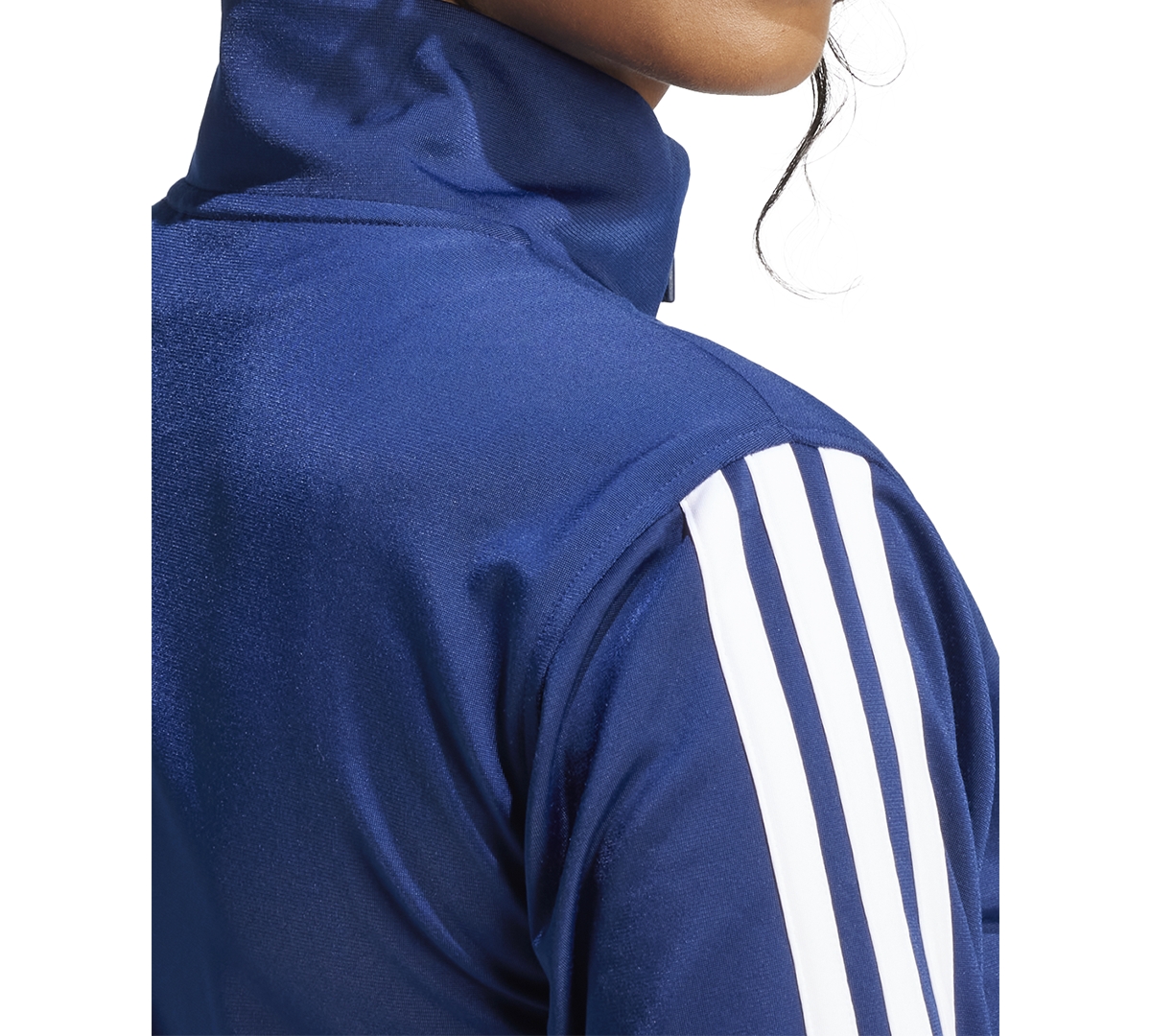 Adidas Originals Women's Tricot 3-stripes Track Jacket In Dark Blue,white