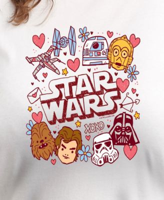 Plus Size Star Wars Valentine's Day Graphic Crewneck T-Shirt