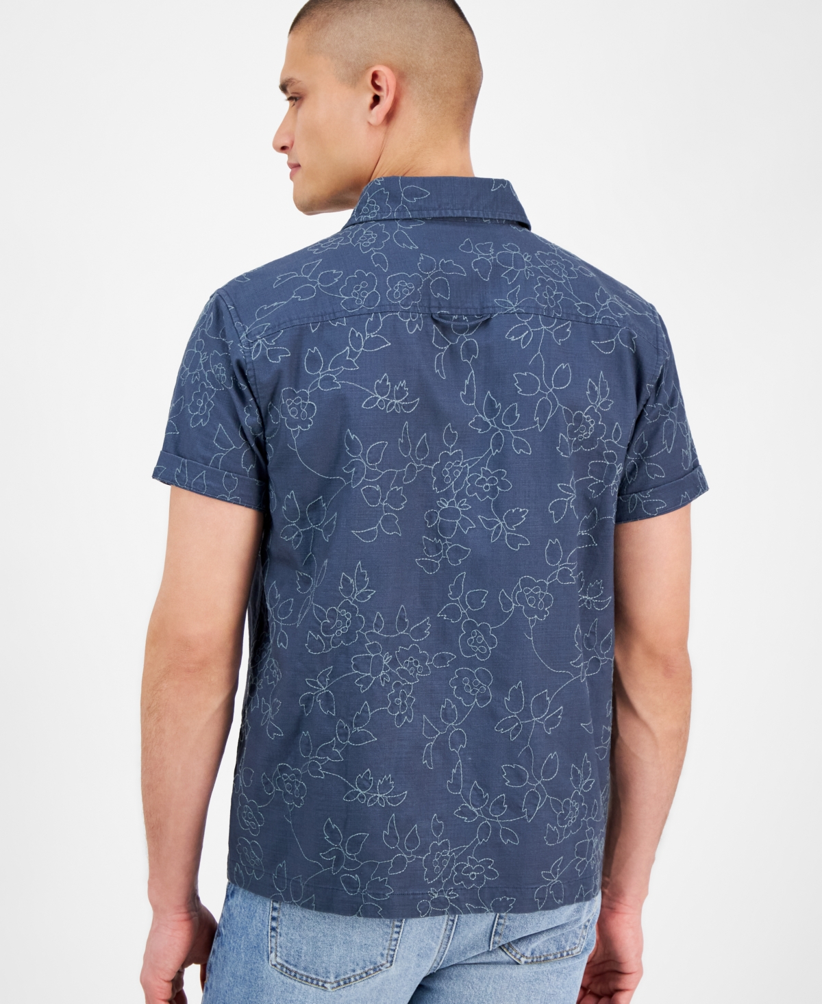 Sun + Stone Men's Camden Shirt, Exclusively At Macy's In Blue