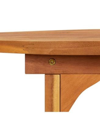 Patio Dining Table 70.9"x35.4"x29.5" Solid Acacia Wood