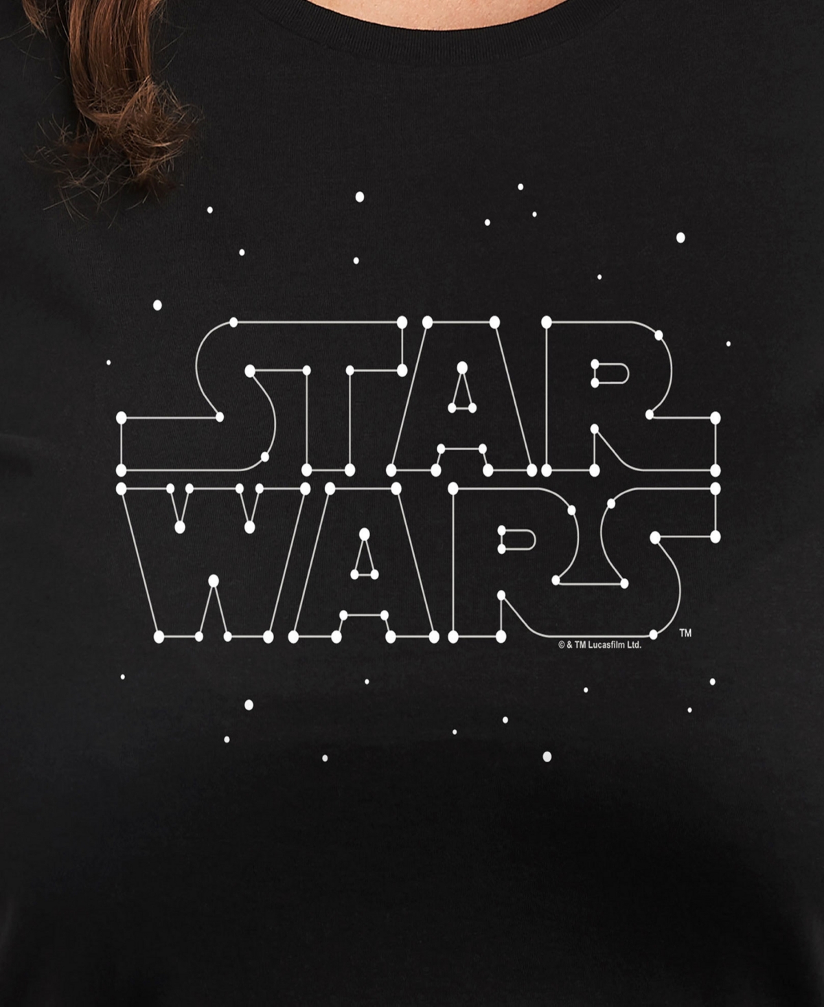 Hybrid Apparel Plus Size Trendy Star Wars Classics Graphic Crewneck T-shirt In Black