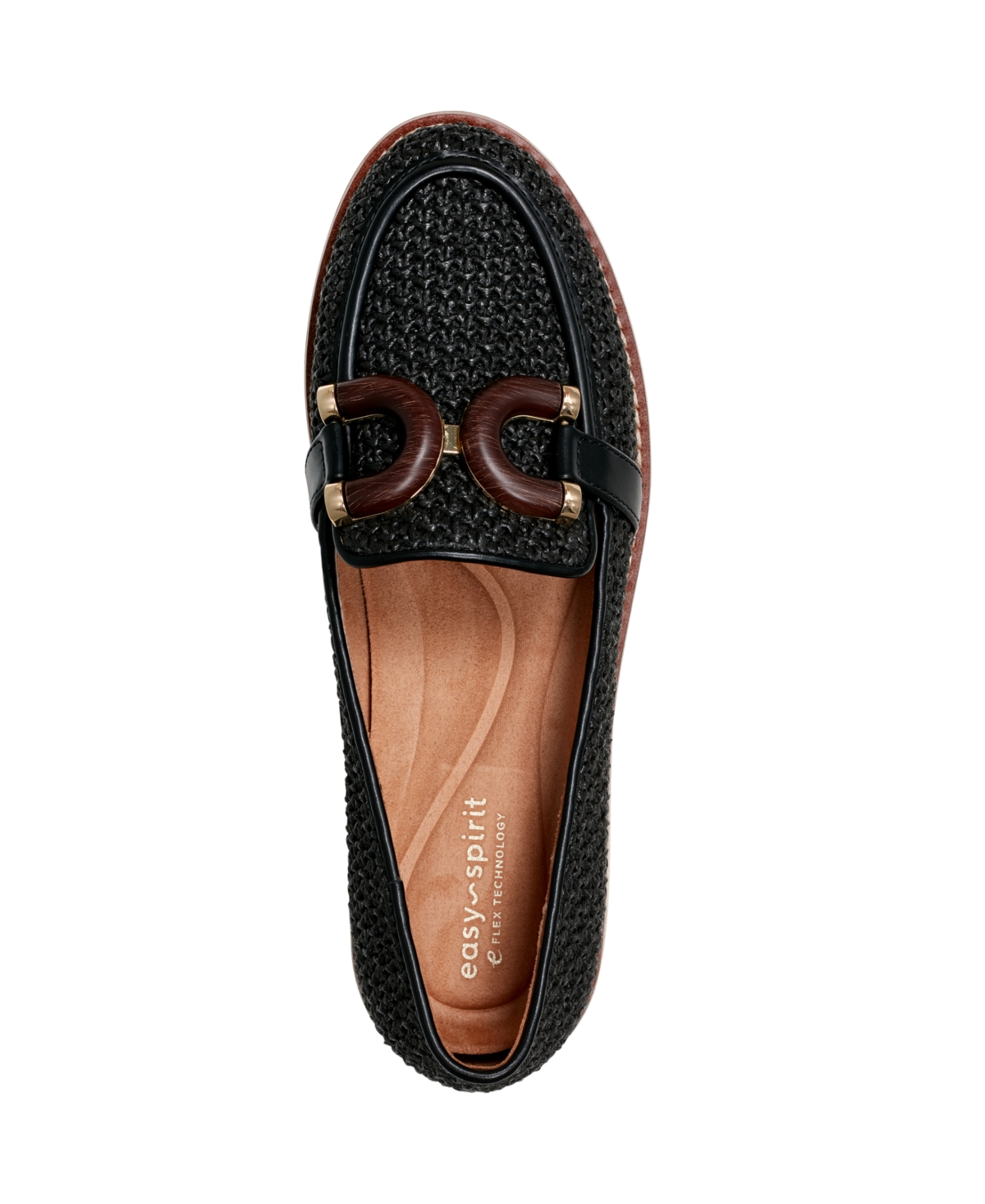 Shop Easy Spirit Women's Vanda Woven Eflex Loafers In Black