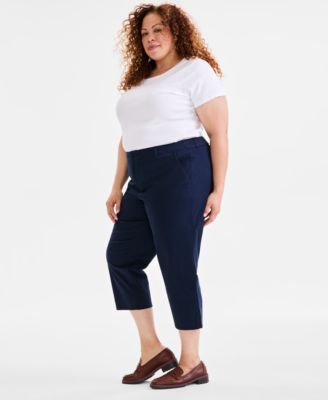 Plus Size Comfort Capri Pants, Macy's  Exclusive