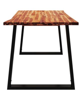 Dining Table Natural wood and black