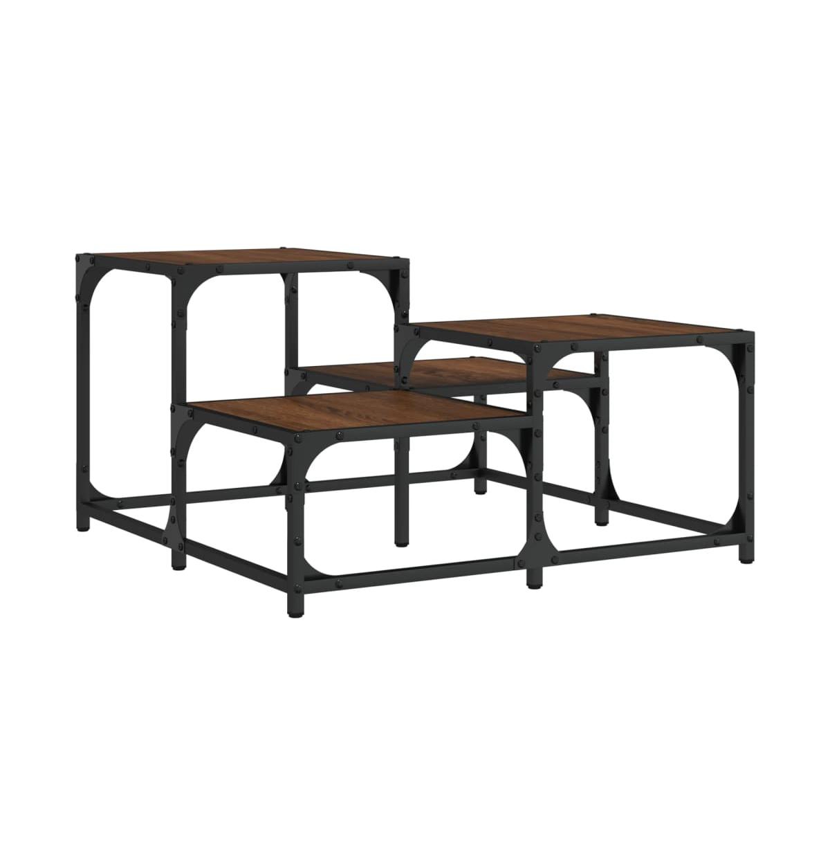 vidaXL Coffee Table Brown Oak 26.8