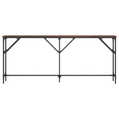 Console Table Brown oak Engineered wood 70.9 in x 9.1 in x 29.5 in