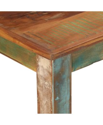 Dining Table 43.3"x21.7"x29.9" Solid Wood Reclaimed