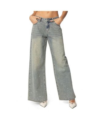 パンツ Cozy worldwide RHINESTONE WASHED JEANS CZ RHINESTONE WASHED JEANS – COZY WORLDWIDE