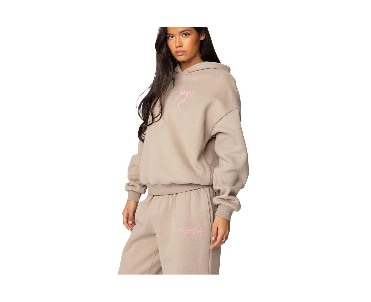 Womens Sasha Bow Detail Hoodie