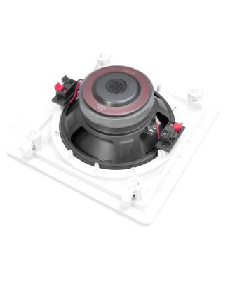 10" In-Wall/In-Ceiling High Power Subwoofer with Dual Voice Coil, Flush Mount, White