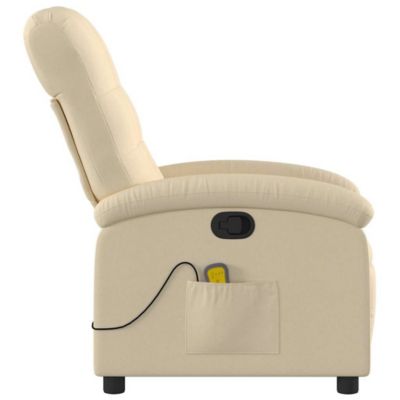 Modern Massage Recliner Chair with Adjustable Backrest, USB-Powered Vibration, and Breathable Fabric Upholstery